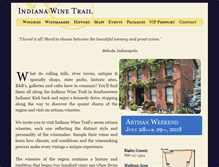 Tablet Screenshot of indianawinetrail.com